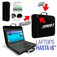 Funda para Laptop 15.6 Maleta con ASA - Negro